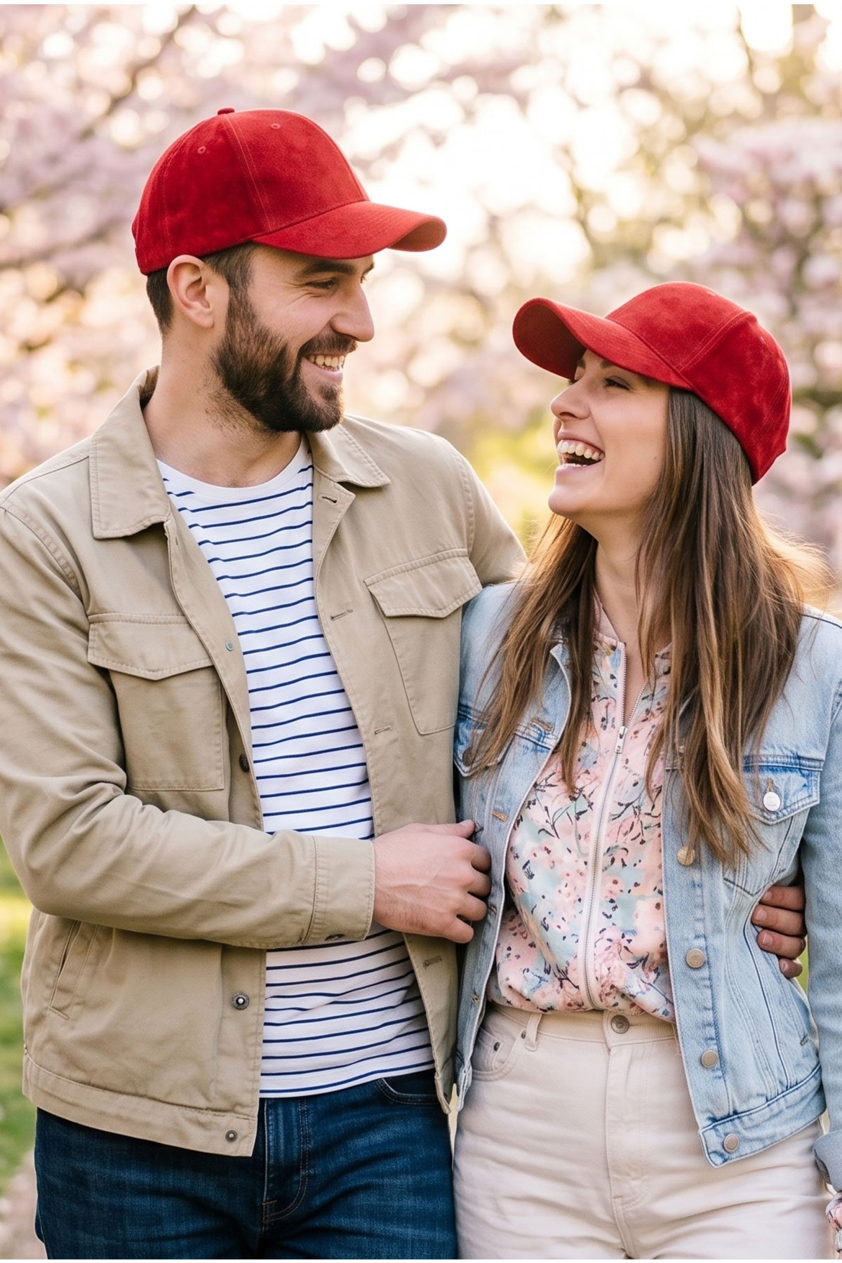 Premium %100 Hakiki Süet Deri Kışlık Beyzbol Şapka - Canlı Kırmızı Unisex Kep - Görsel 2