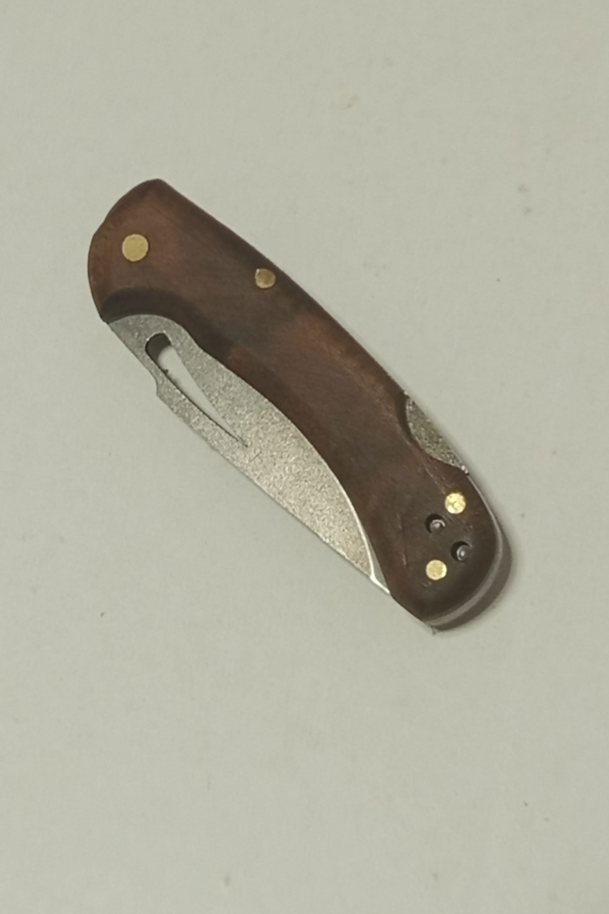 DepoTrend Terra 4034 Çelik Ahşap Kabzalı Sırttan Kilitli Çakı (15 cm) - Görsel 5