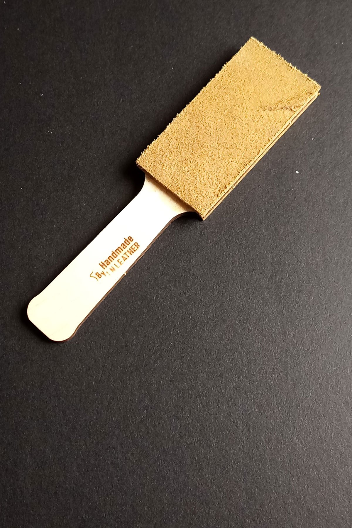 21 cm Ahşap Saplı Deri Kösele Masat - Görsel 3